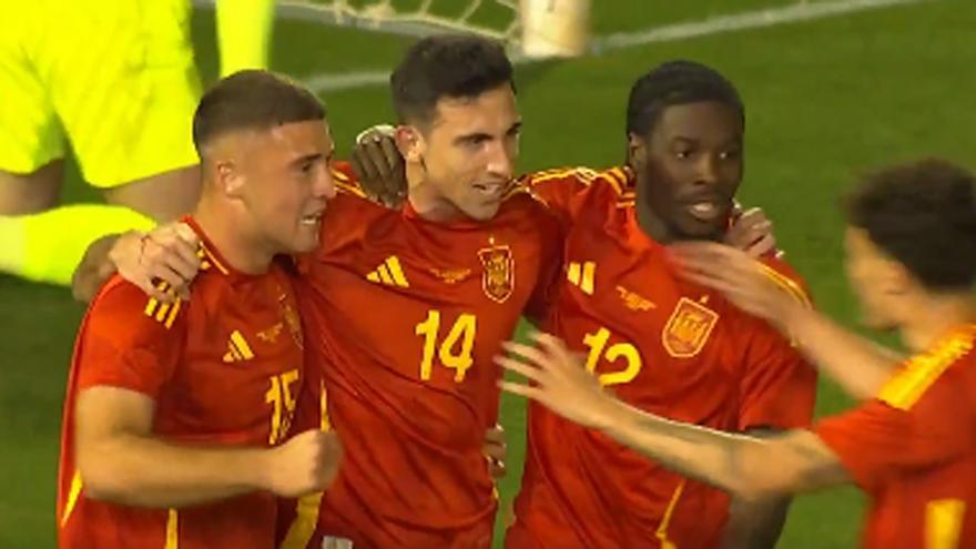 Así fue el gol de César Tárrega en su debut con España sub-21