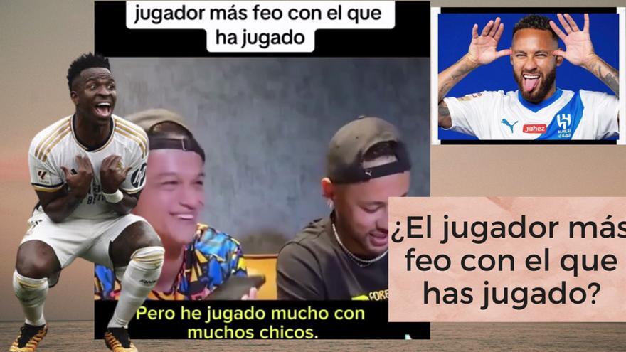 Neymar asegura que el jugador más feo es Vinícius