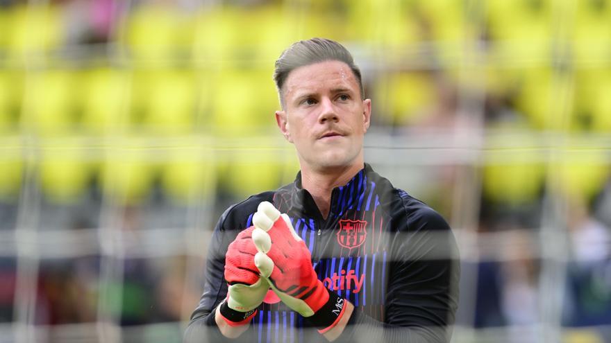 Joan García empuja a ter Stegen a la rampa de salida